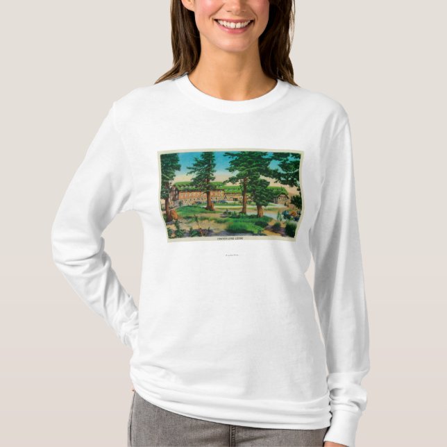 Crater See-Häuschen und alter PinesCrater See ODER T-Shirt (Vorderseite)