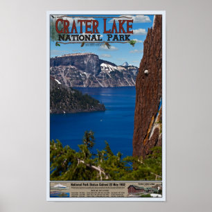 Crater See - informierendes Plakat