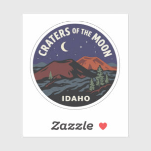 Cratères de la Lune Idaho Autocollant Décalcomanie