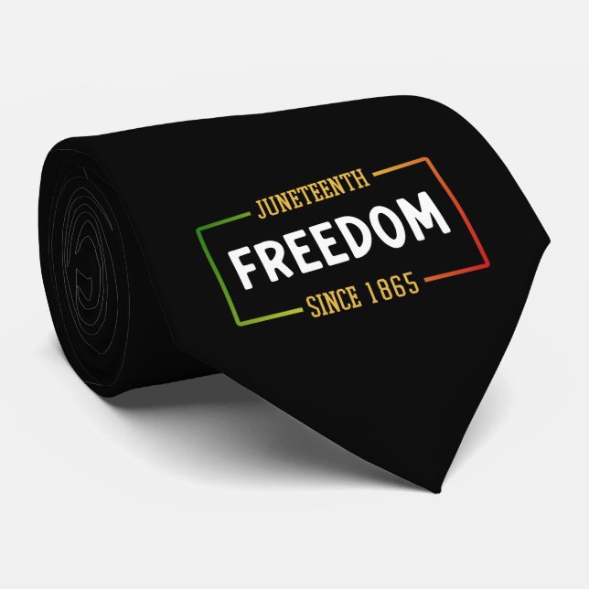 Cravate 1865, 1865, fête de la liberté noire (Roulé)