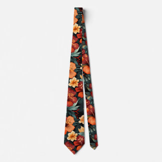 Cravate #18 Motif floral