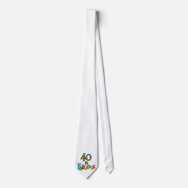 Cravate 40 est Fabuleux T-shirts et cadeaux d'anniversaire (Devant)