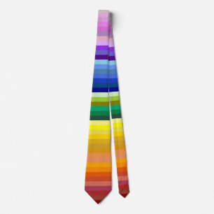 Cravate 42 bandes arc-en-ciel