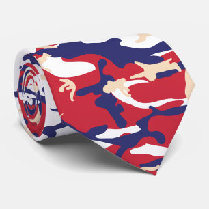 Cravate 4 juillet, Jour de l'Indépendance, Beige de camouf