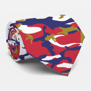 Cravate 4 juillet, Jour de l'Indépendance, Or camouflage