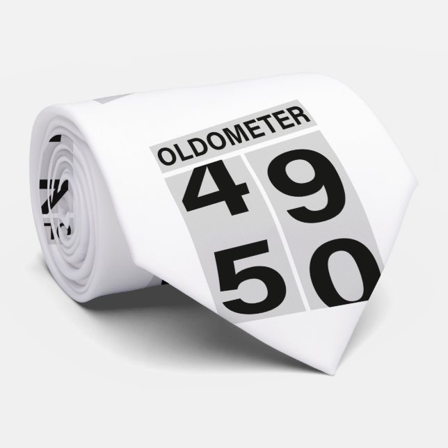 Cravate 50e anniversaire Oldomètre (Roulé)
