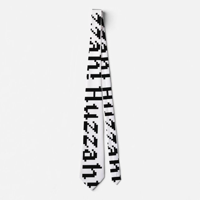 Cravate 8 Bits Huzzah ! (Devant)