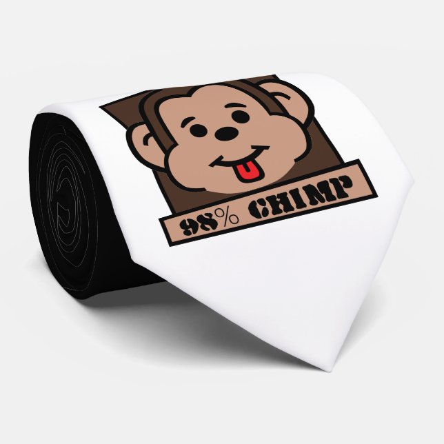 Cravate 98% Chimp, Chimpanzé (Roulé)