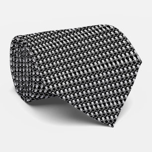 CRAVATE 992614 CROSSBONES DE PEAU BLANC NOIR PIRATE GANG P