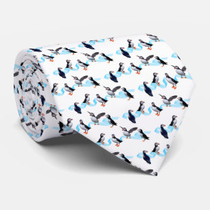 Cravate à double face de la partie de Puffin Impre