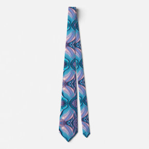 Cravate à motif bleu élégant et unique