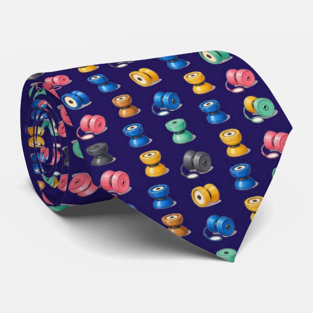 Cravate à motif Yo-Yo (Roulé)
