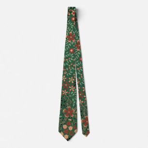 Cravate à motifs floraux spartiate