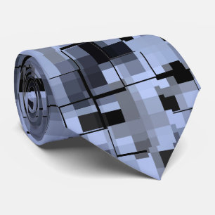 Cravate Abstract Blue and Black