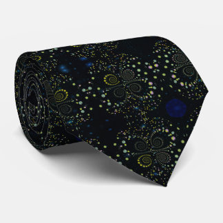 Cravate Abstract Intricate Shiny Swirls Artistic Design
