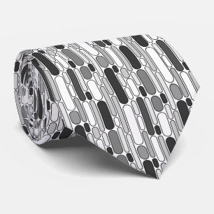 Cravate Abstrait 100624 - Tons de gris
