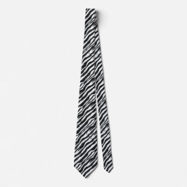 Cravate Abstrait Zebra Stripes