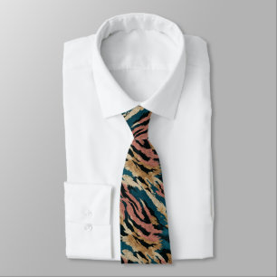 Cravate Accessoires artistiques pour hommes en peau de tig
