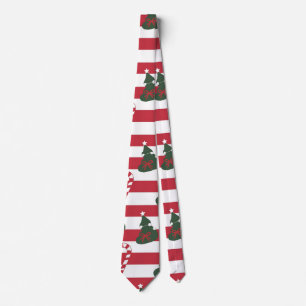 Cravate AD 003 - motif numérique de Noël