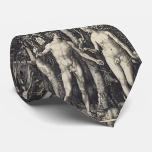 Cravate Adam et gravure d'Ève par Albrecht Durer