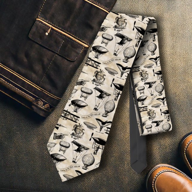 Cravate Aéronef vintage ID913 (Créateur téléchargé)