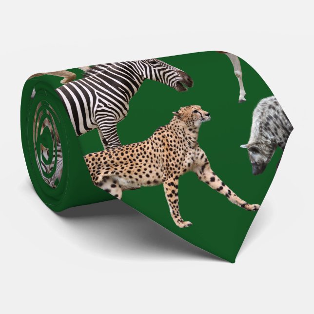 Cravate African Animals (Roulé)