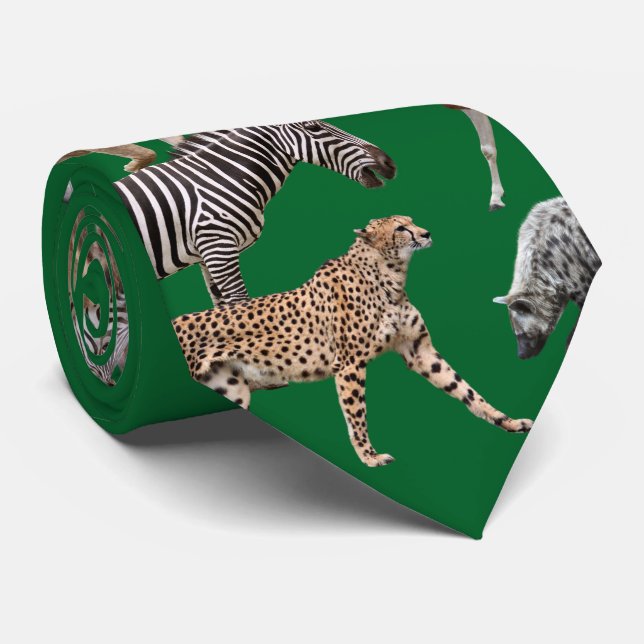Cravate African Animals (Roulé)