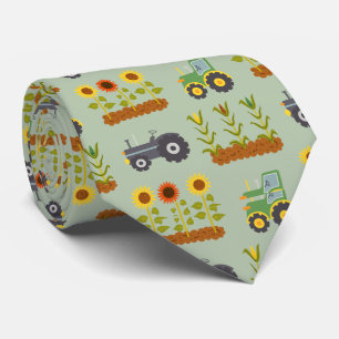 Cravate Agriculture, nature, tracteurs et plantes, agricul
