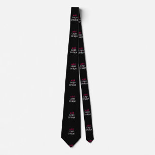 Cravate Ajouter votre logo promotionnel Black personnalisa