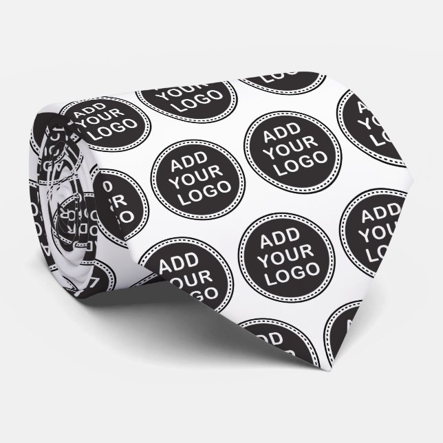 Cravate Ajoutez votre propre logo ou graphique d'entrepris (Roulé)