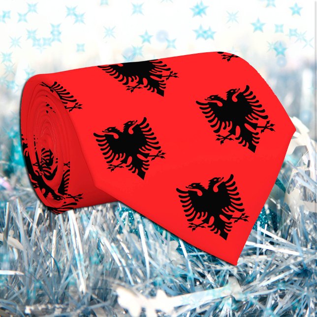 Cravate Albanie Cravates, mode albanaise Drapeau (Créateur téléchargé)