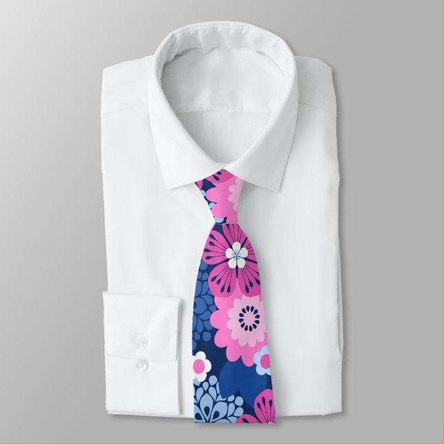 Cravate Allana Garden Hawaiian Graphical Bold Floral  (Attaché)