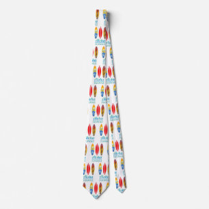 Cravate Aloha Hawaii Surf boards
