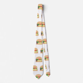 Cravate Amateur De Cheeseburger Moderne Fou De Nourriture