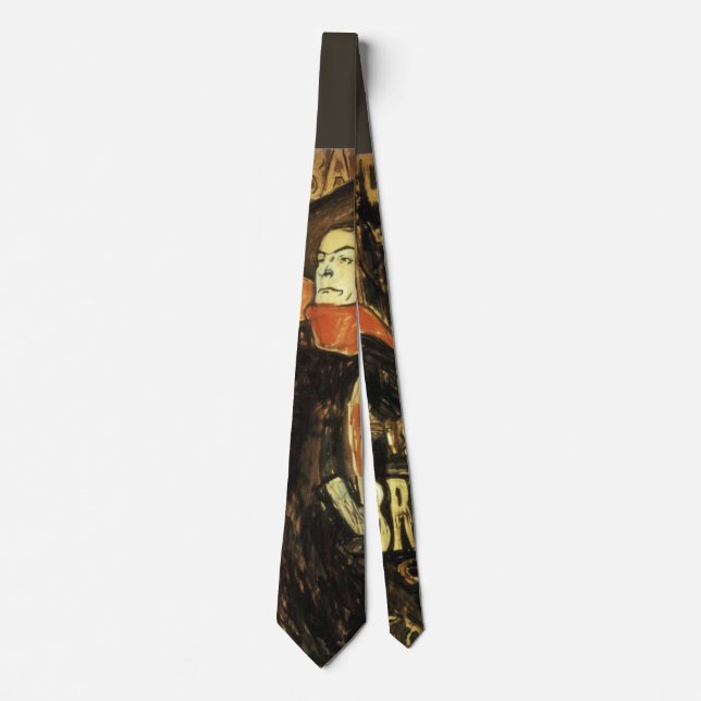 Cravate Ambassadeurs, Aristide Bruant par Toulouse Lautrec (Devant)