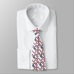 Cravate American John USA Nom Étoiles et rayures Motif
