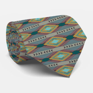 Cravate American Southwest Patterned Art And Earthy Colors