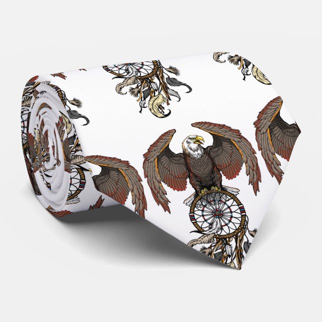 Cravate Amérindiens dreamcatcher (Roulé)