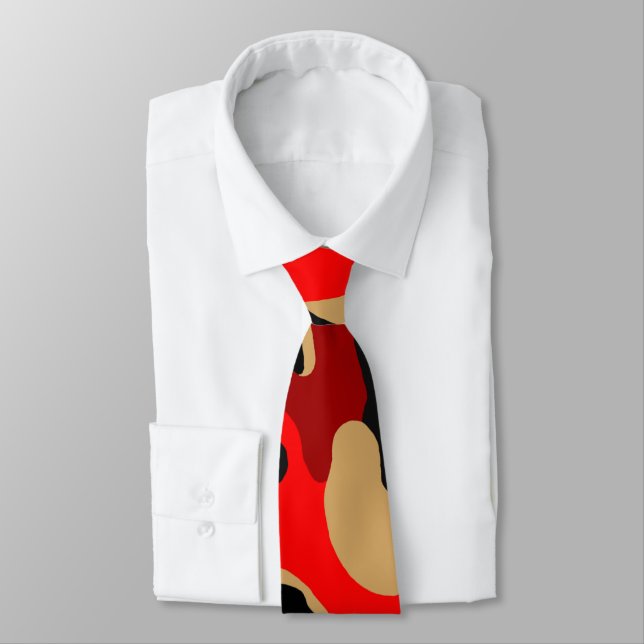 Cravate Amouflage С rouge (Attaché)
