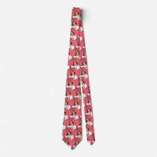 Cravate Amour et Romance Vintage, Jeunes Mariés en Rose
