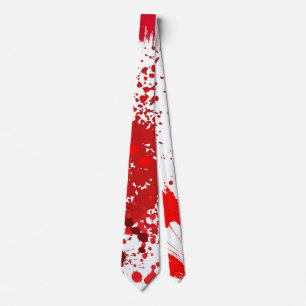 Cravate Amusement de taches rouges