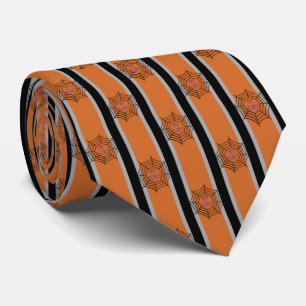 Cravate Amusement et fantaisie Halloween Spider Webs