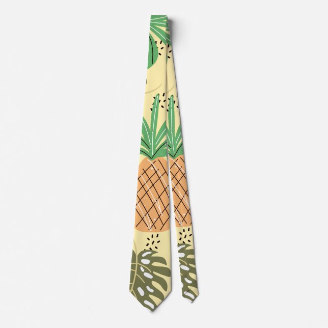 Cravate Ananas tropical (Devant)