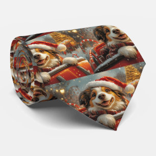 Cravate Anatolie Berger Chien Roller Dessous de verre Noël
