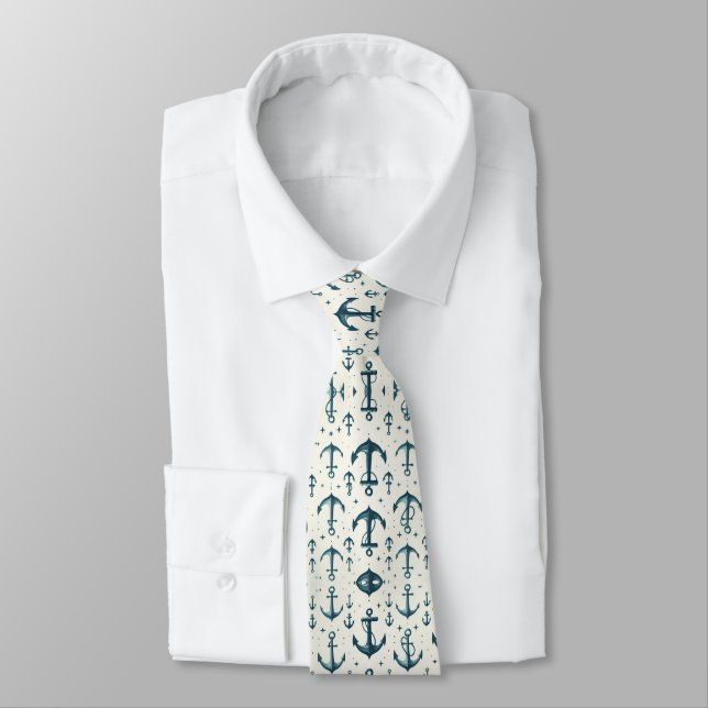 Cravate Ancres perdues (Attaché)