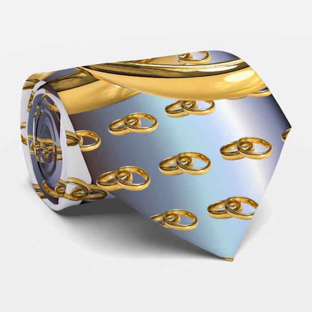 Cravate Anneaux de mariage de bijoux (Roulé)