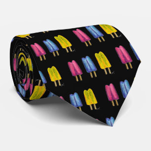 Cravate Aquarelle Twin Pop Popsicle Summer Ice Lolly