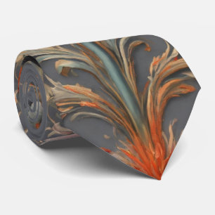 Cravate Aquarelle Unique Luxe Floral Impression