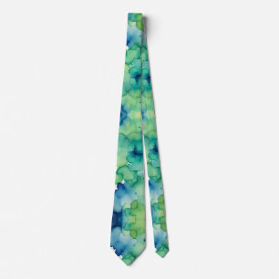 Cravate Aquarelle verte