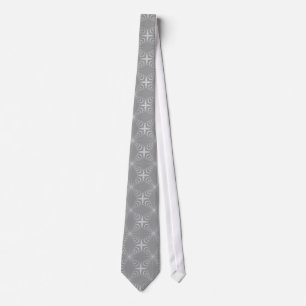 Cravate Arabesque gris sur gris